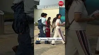 Atlee spotted with his cute little family at the airport 🤍💙#atlee #krishnapriyaatlee #priyaatlee