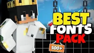 Best FONT PACK For Minecraft Videos 🔥 500+ Best Fonts ! (Don't Miss)
