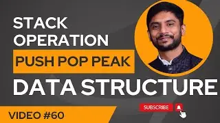 Stack Operations in Data Structures | Push, Pop, Peek Explained with Examples