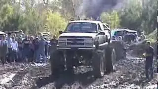 Big Black Chevy Mud Truck