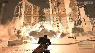 Solo Repel Invasion Fleet Super Helldive - HELLDIVERS 2