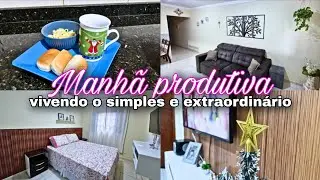 Manhã com casa limpa ✨️ Sendo feliz no simples