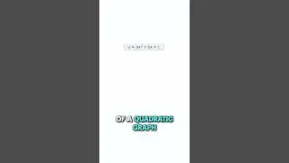 The Equation & Shape of a Quadratic Graph | Explained Simply - A Level Maths