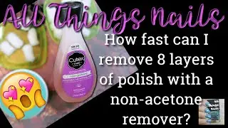Cutex Non-Acetone  Polish Remover - Review. Is it as fast as Acetone?