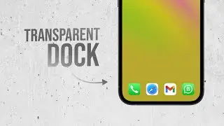 Как сделать прозрачный док на iPhone (урок)