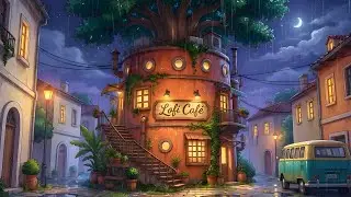 🎧 Lofi Hip Hop for Studying & Relaxing | Cozy Rainy Late Night Radio