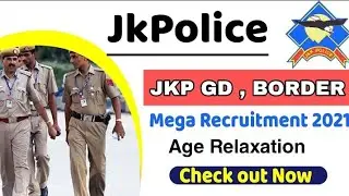 JKP Police New Recruitment 2021 || JKP Border Battalion Physical, Exam 2021 - Breaking News