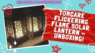 TomCare Flickering Flame Solar Lanterns - Super bright flames! - Perfect for Halloween!