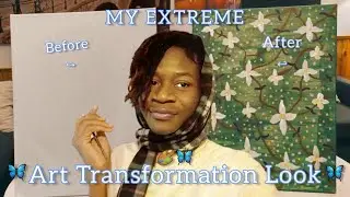 My Extreme Art Transformation Look #art #paintings #arttransformation