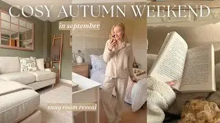 cosy september weekend | snug room reveal, cooking & autumn books
