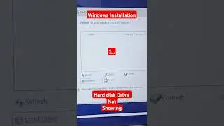 Windows 10 or 11 installation karne par drive show ni ho rahi #installation #desktop #laptop