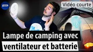 Lampe de camping sans fil avec ventilateur et fonction batterie d'appoint Semptec [PEARLTV.FR]