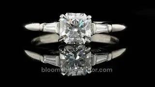 Tiffany & Co. 0.72 E/VVS2 Lucida Tapered Baguette Diamond Engagement Ring