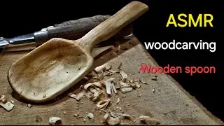 Wood carving making wooden spoons (without design on wood) #woodworking