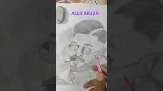 Sketch of ALLU ARJUN // easy sketch with cigarette
