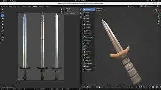 Lets apply some textures to our simple sword
