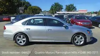 2012 Reflex Silver Metallic Volkswagen Passat SE - Farmington Hills, MI 48336 - Used Cars