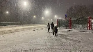 Heavy snowfall Russia Moscow🥶🥶