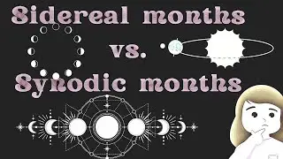 Sidereal months vs. Synodic months l #solarsystem  #phasesofthemoon