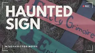 Haunted Direction Sign [Captioned]