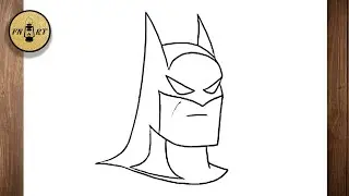 How to draw batman head easy step by step
