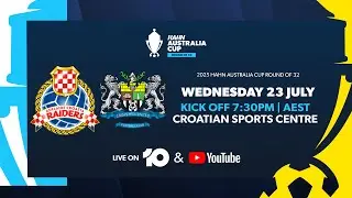 Adelaide Croatia Raiders v Cooks Hill United | Hahn Australia Cup 2025 Round of 32