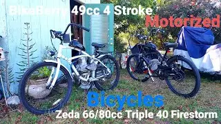 (Motorized Bike Talk) Zeda 66/80cc Triple 40 Firestorm And BikeBerry 49cc 4 Stroke Motorized Bikes