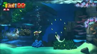 Donkey Kong Country: Tropical Freeze - 100% Walkthrough - 4-1 Deep Keep (Secret Exit)