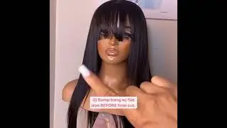 how to body a bang to Nicki wig unit black girl human hair wig favhair 2022