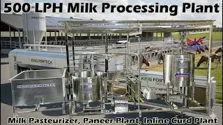 500 LPH Milk Processing Plant, Milk Pasteurizer, Curd Plant, Inline Paneer Plant, 91-9911953015