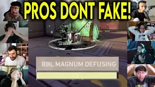 Valorant Streamers Reacts To BBL MAGNUM CRAZIEST 1v4 DEFUSE CLUTCH Against TL In VCT