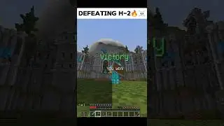 Defeating H-2 Axe PVP-ER☠️🔥💥 MINECRAFT #shorts #minecraft