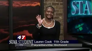 Star Student -Lauren Cook - 10/28/2025