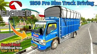 Eicher 1050 Pro Blue Heavy Loaded Track Mod - Indian Track Simulator -Android Gameplay