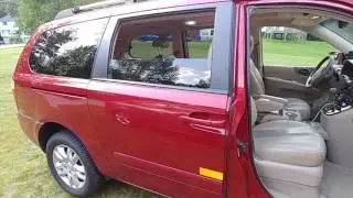 Kia Sedona power sliding door safety block.