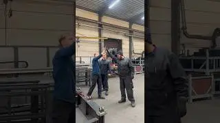 Constructing a massive steel framework. PART 13 #shorts  #team #worker #project