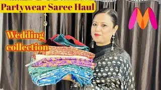 Myntra Partywear Saree Haul | Myntra Saree Haul Under 1000 | Myntra Saree Blouse Haul 