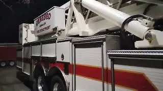 Retired Mid-Mount Platform Ladder Truck Walk Around