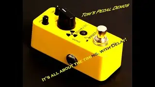 Donner Yellow Fall Delay Pedal. #guitarist #guitar #guitarcraft #effectspedal