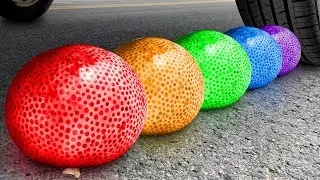 Crushing Experiments! Car vs Crunchy & Soft Things! Coca-Cola, Fanta, Mirinda, Mnt Dew