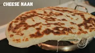 Soft and Stretchy Homemade Naan Bread Recipe.