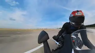 360&deg; VR Austin 183 Toll Road - Ride in red zone on moto