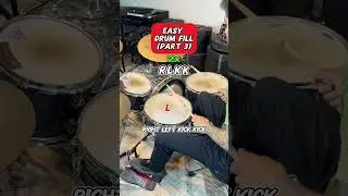 Easy Double Pedal Drum Fill RLKK Beginner Drum Lesson #drums  #drummer