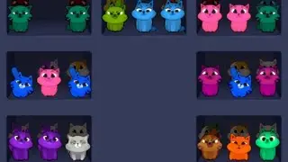 Cat Sort Game (Gameplay Android)