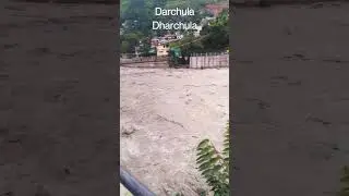 flood in dharchula😱☠️ #shorts #shortvideo #viral