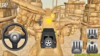 Mountain Climb 4x4: Impossible Stunt Simulator Black Jeep Wrangler Driving Levels 32 to 40 Completed