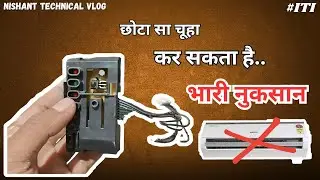 VRV Reicever Kit Bitten By Rat🐀 | Nishant Technical Vlog | #airconditioningwork #funny #tranding