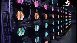 FO-RF180 80W LED Golden Retro Strom Stage Light Effect Video