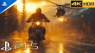 (PS5) Days Gone: NERO's Dark Secret - Epic Helicopter Chase Mission | 4K ULTRA HD | Gameplay