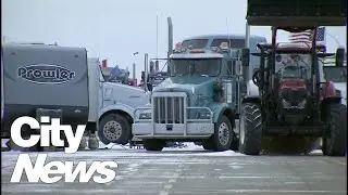Stuck at the Coutts border, Alberta truck drivers wait in vain